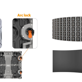 Enbon LED Display Cabinet Parts Internal Components R5 Series (Curve Lock) enbon